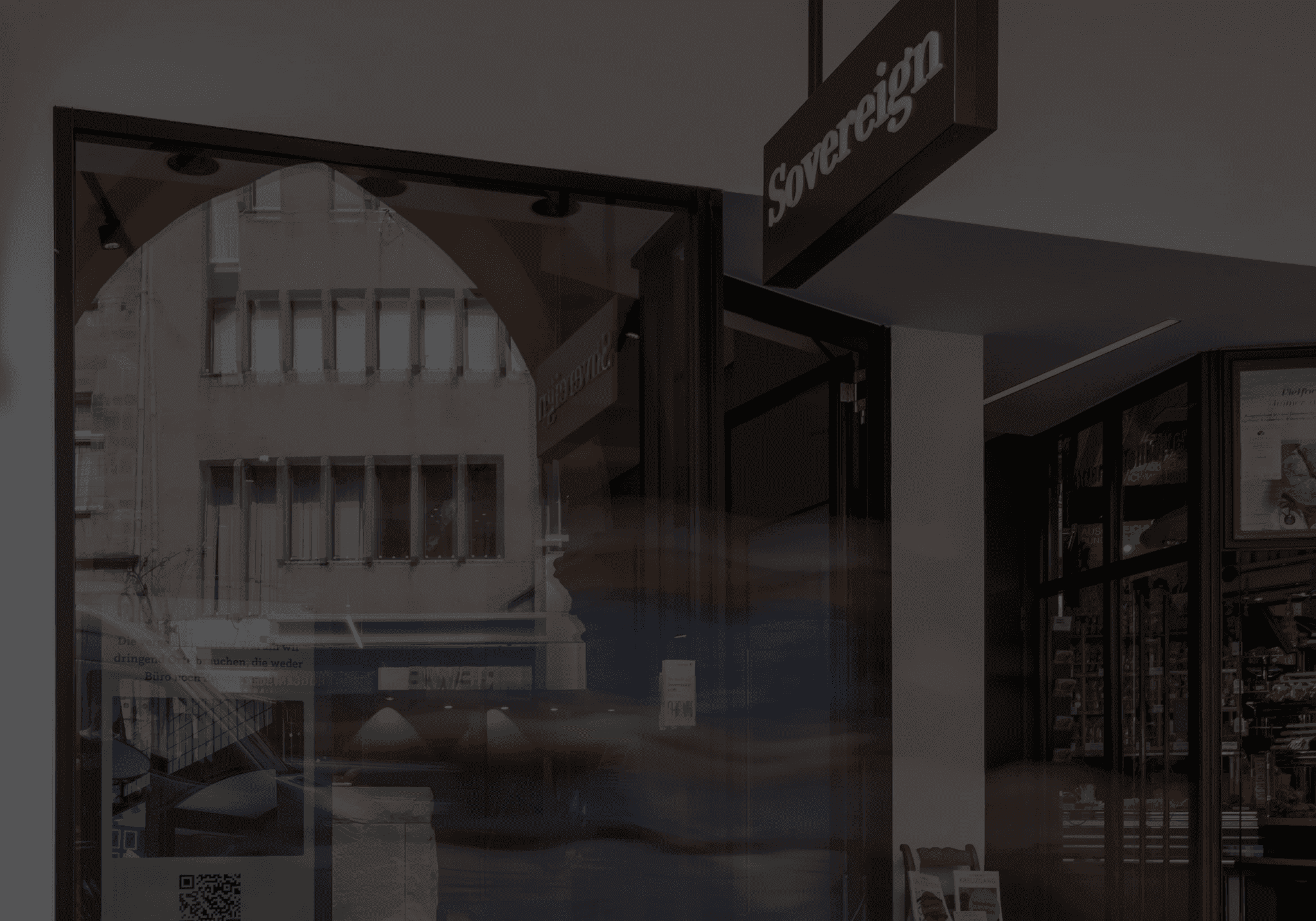 Der Sovereign Store in Münster von außen
